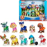 Paw Patrol 10th Anniversary All Paws On Deck 10 Figure Gift Pack | 10 Collectible Action Figures, Chase, Marshall, Rocky, Rubble, Zuma, Skye &amp; More, Kids Toys for Boys &amp; Girls Ages 3+