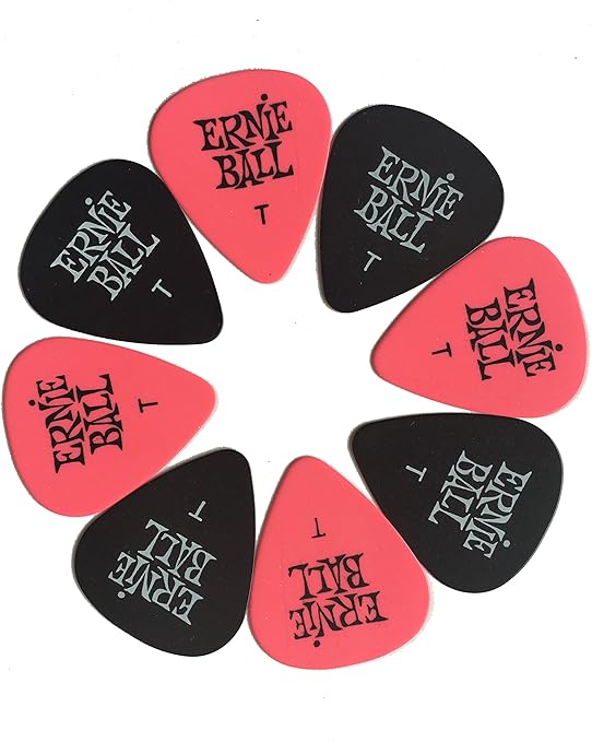 Ernie Ball P09105 Thin Pink Picks, Bag of 144 Musical