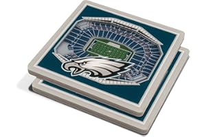 YouTheFan NFL Philadelphia Eagles 3D StadiumView Coasters - Lincoln Financial Field 4" x 4"