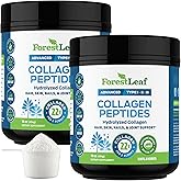 Collagen Peptides Powder Unflavored - Hydrolyzed Collagen Protein Powder Type 1, 2 & 3 - Grass Fed Keto Collagen Powder for W
