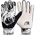 Arsh Sports Soccer Goalie Gloves,Football Goalkeeper Gloves for Kids Boys Youth Children Double Wrist Protection Along 4mm Super Grip Palm