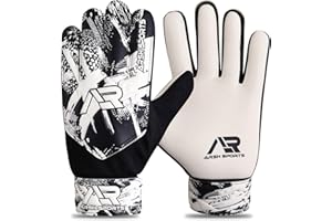 Arsh Sports Soccer Goalie Gloves,Football Goalkeeper Gloves for Kids Boys Youth Children Double Wrist Protection Along 4mm Super Grip Palm