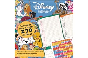 2024 Disney Classics Family Planner Wall Calendar with Reminder Stickers
