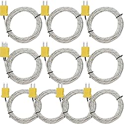 10 Pieces 3 Meters K Type Mini-Connector