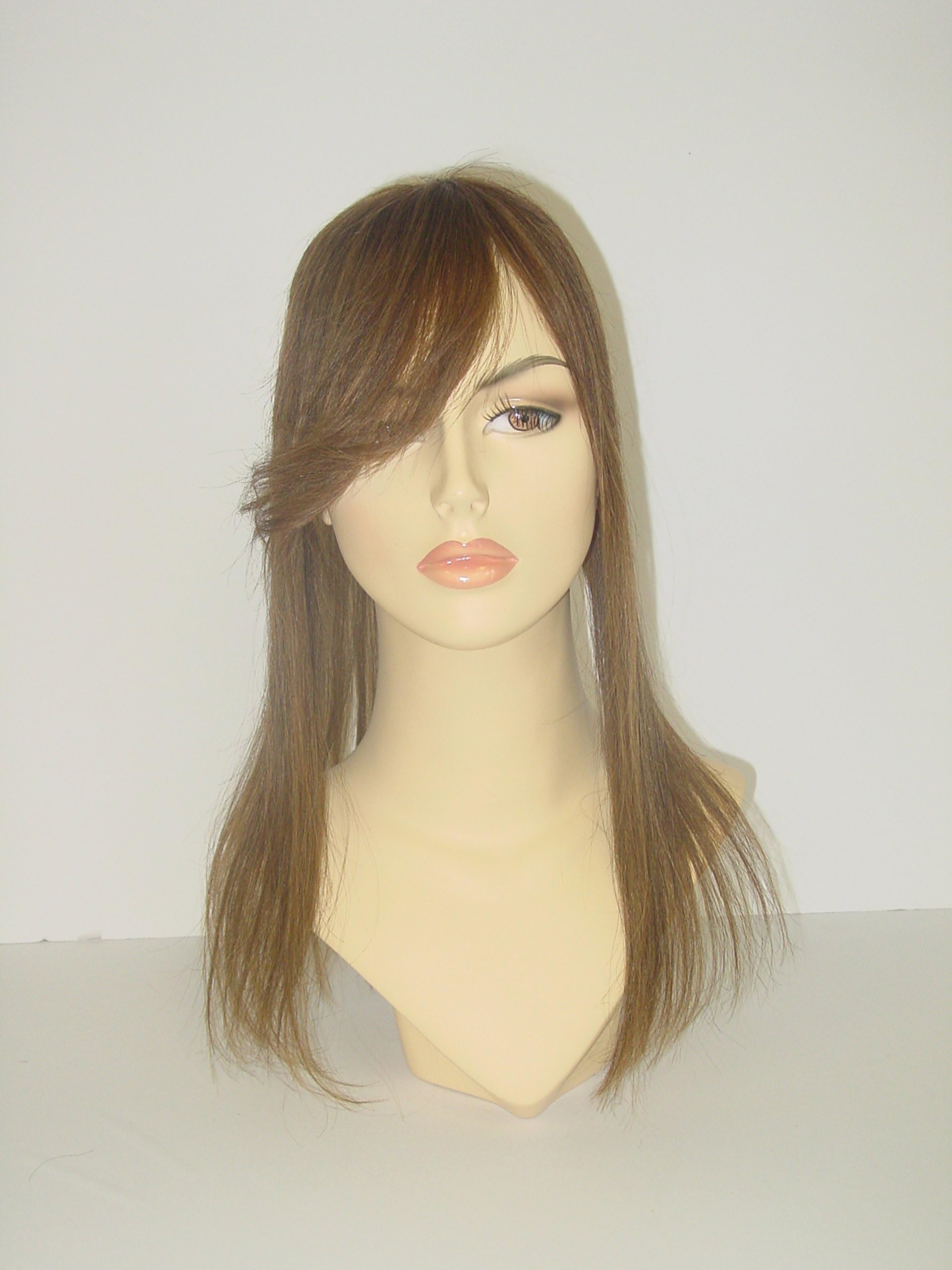 Hairdiamond Luna Topper Semi Wig in Human Hair 16" Caramel