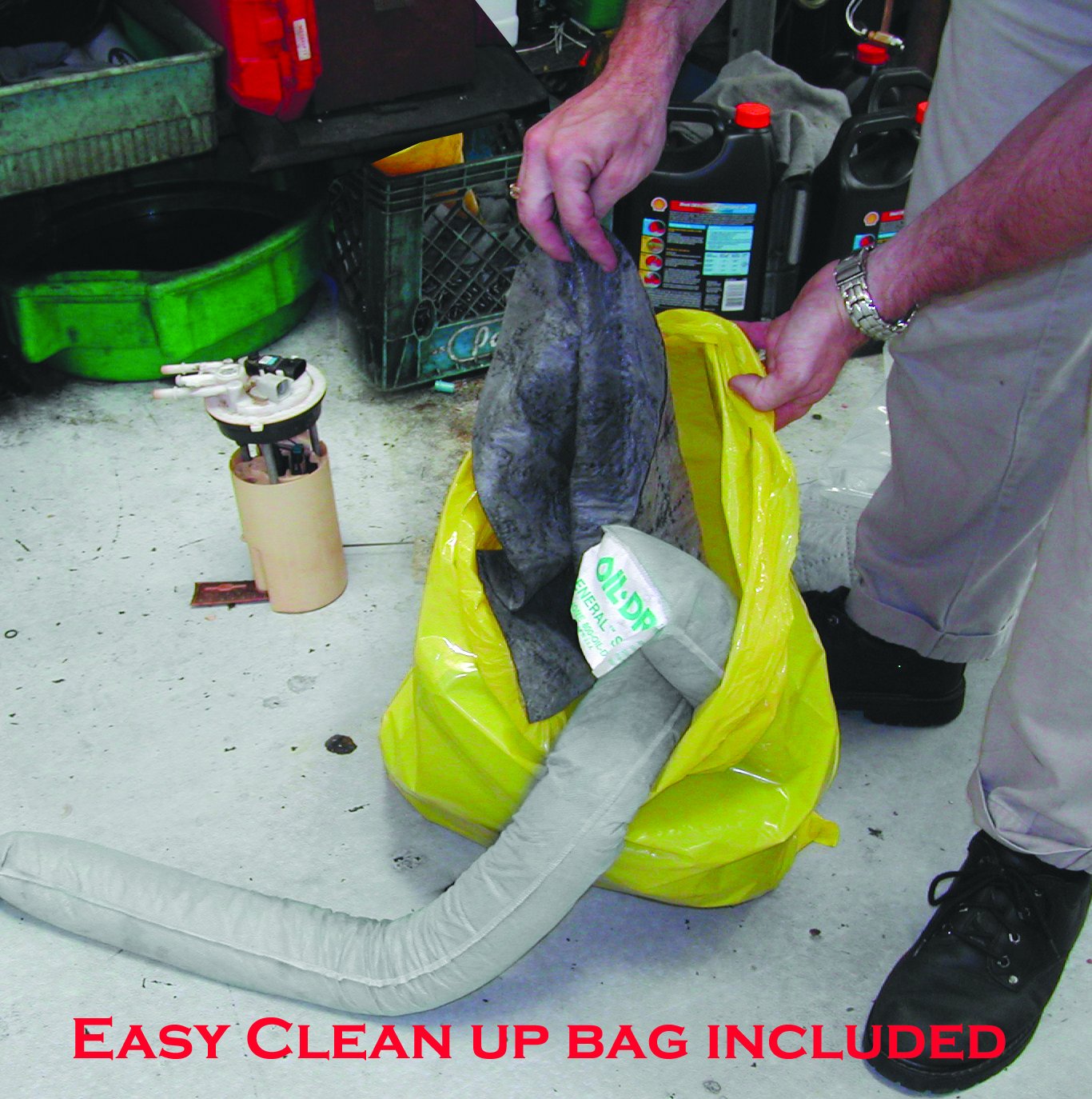 Oil-Dri L90435 Compact Universal 5-Gallon Bucket Spill Kit, 5-Gallon Maximum Absorption Capacity: Industrial Spill Response Kits: Industrial & Scientific