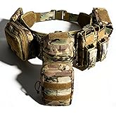 YAKEDA Tactical Battle Belt Duty Belt Law Enforcement Utility Belt Police Belt Set 5 PCS