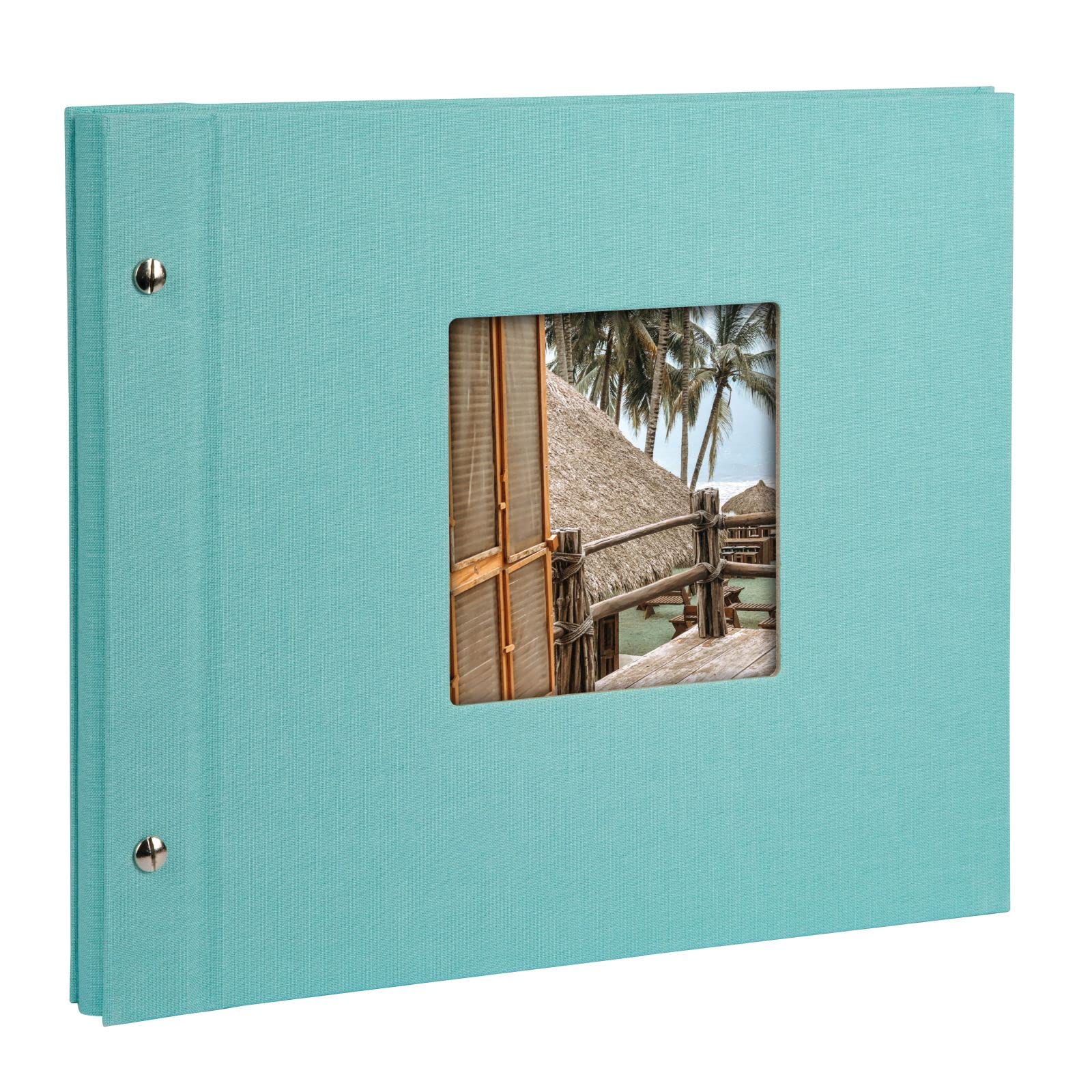 Goldbuch Trend Photo Album 25 x 25 cm, 60 Pages with Pergamine, aqua, 30x25 cm