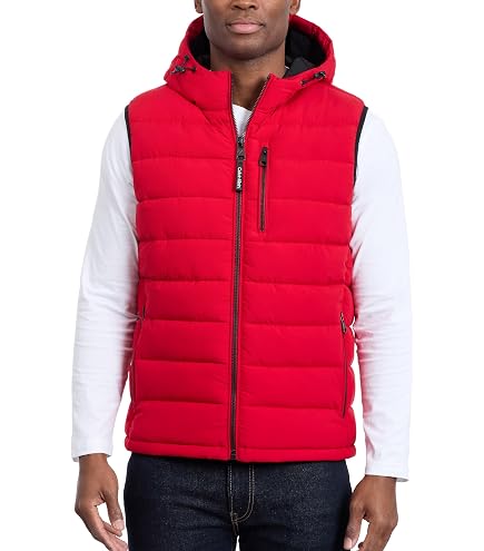 Armani Exchange Men's Full Zip Cotton Vest, Black, X-Small at