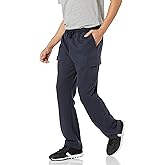 Amazon Essentials mens Cargo Fleece Sweatpant with Open Hem