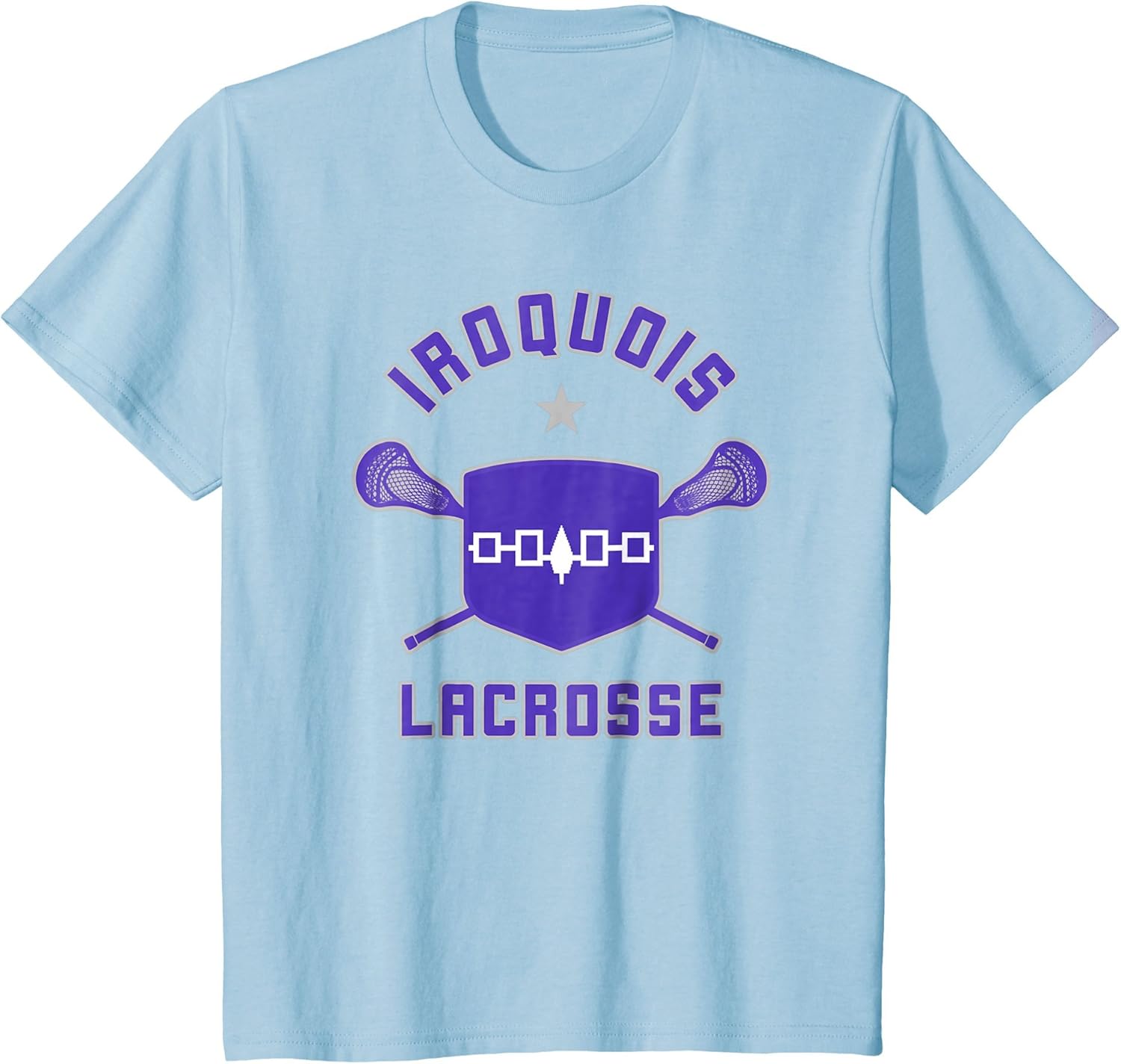 Iroquois Lacrosse Lax Sticks & Flag tshirt Clothing