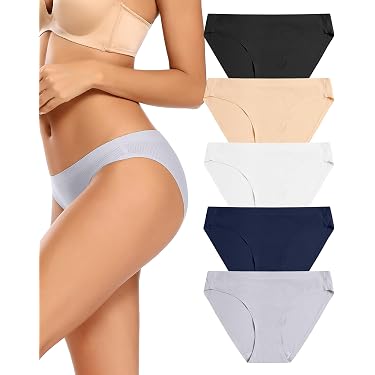 Culotte Bikini Sans Couture Femme - Imprimé Camouflage - Taille Basse, Extensible 4 Sens - Confortable Pour Sport, Quotidien