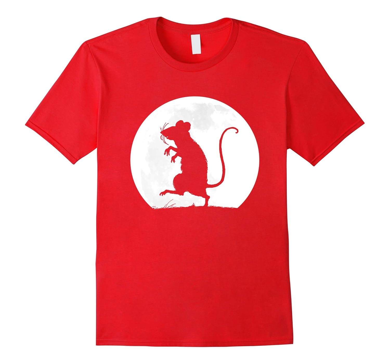 The rat and the full moon - Awesome Tee Shirt-Rose