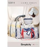 Simplicity S9814 Hat, Duffel, Tote, Cosmetic Case, Eyeglass Case &amp; Luggage Tag Sewing Pattern by Laura Ashley