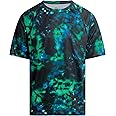 Kanu Surf Men's Short Sleeve UPF 50 Swim Shirt Rash Guard Sun Shirt (Regular & Extended Sizes)