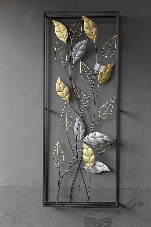 L Design Wandbild Wanddeko Wandobjekt 90cm Wanddeko Metall Schwarz Silber Gold Ch61 Amazon De Kuche Haushalt