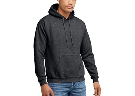 Hanes EcoSmart Hoodie, Midweight Fleece, Pullover Hooded Sweatshirt for Men