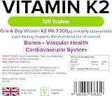 Lindens Vitamin K2 MK-7 200mcg 120 Tablets UK Made Vegan One a Day view 2