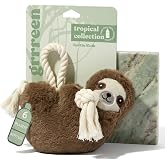 GRRREEN Premium Plush Dog Toy - Sloth Plush Dog Toy, Jumbo Eco Friendly | 100% Recycled Plastic, Cute Plush Toy, For Jumbo Dogs