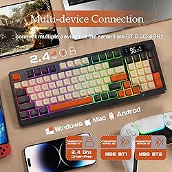 ZIYOU LANG Wireless Gaming Keyboard with Display