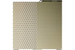 Sahvaim 256x268 PEI Honeycomb Build Plate for Kobra 3/Kobra 3 Combo 3D Printer, Upgraded Etching Technology Kobra 3 Build Plate,Honeycomb+Square Pattern,0.5mm Flexible Spring Steel Plate.