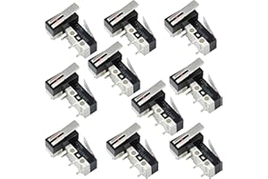 ThtRht 30 Pack 3D Printer Endstop Limit Switch with Hinge Lever Arm Push Button End Stop Momentary Micro Switches 3 Pin 1A 125V AC SPDT NO NC for Arduino Mouse