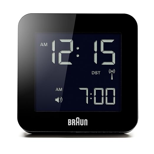 Braun Digital MultiRegion Radio Controlled Alarm Clock with Snooze