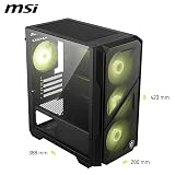MSI MAG FORGE M110R AIRFLOW Gaming Case with ARGB Fans view 2