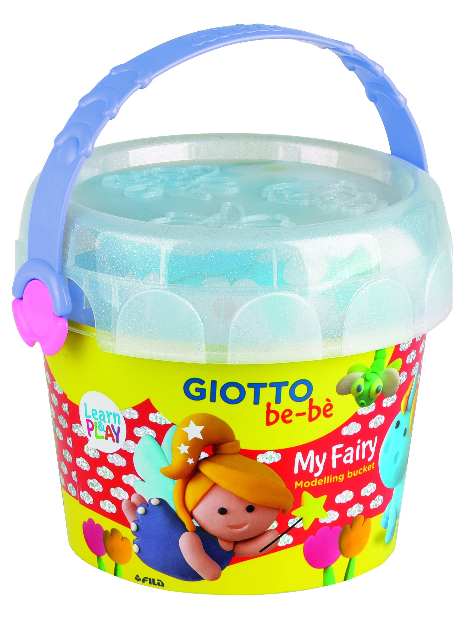 GIOTTO be-bè My Fairy Soft Modelling Dough Set, Moulds and Tools, Super-Washable, For Children