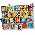 Melissa & Doug Jumbo Numbers Wooden Chunky Puzzle (20 pcs)