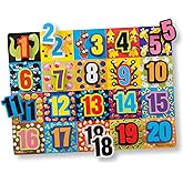 Melissa &amp; Doug Jumbo Numbers Wooden Chunky Puzzle (20 pcs)