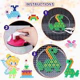 Pllieay Fuse Beads Kit 5mm 24 Colors w/ Mini Iron Pegboards Tweezers Craft Set view 4