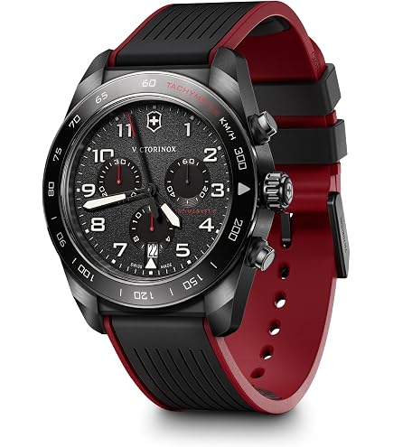 Amazon.com: Victorinox Swiss Army Chronograph Black Dial Brown