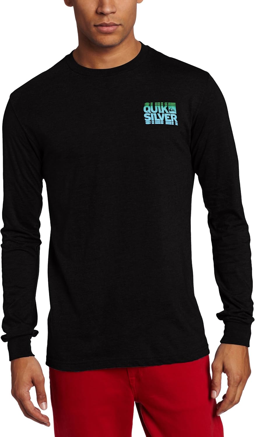 Quiksilver Men's Shakedown Long Sleeve Shirt, Black, X