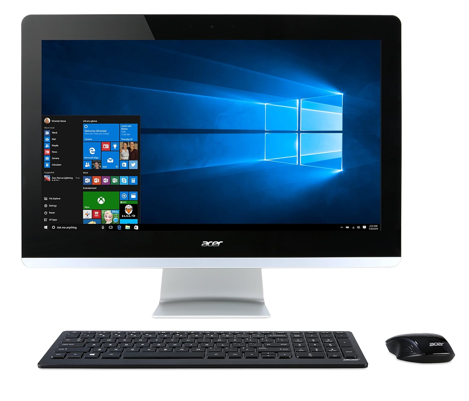 Acer Aspire AZ3-710-UR55 FHD 23.8 Inch Touchscreen All-in-One Desktop  (Intel Core i3, 6 GB RAM, 1 TB HDD, Intel HD Graphics 4400, Windows 10):  Amazon.ca: ...