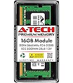 A-Tech 32GB Kit (2x16GB) DDR4 2666MHz PC4-21300 ECC SODIMM 2Rx8