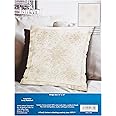 Janlynn Candlewick Decorative Pillow, Snowflake, Beige