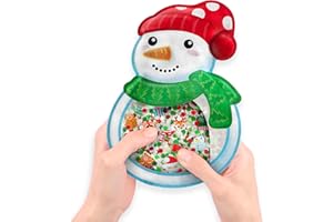 Vango BIZYBOO - Toddler Preschool Learning Activity - Teach Objects and Words with This Educational Seek & Find Sorting Toy – for Ages 2 and Up - Stocking Stuffer - Christmas (Snowman)