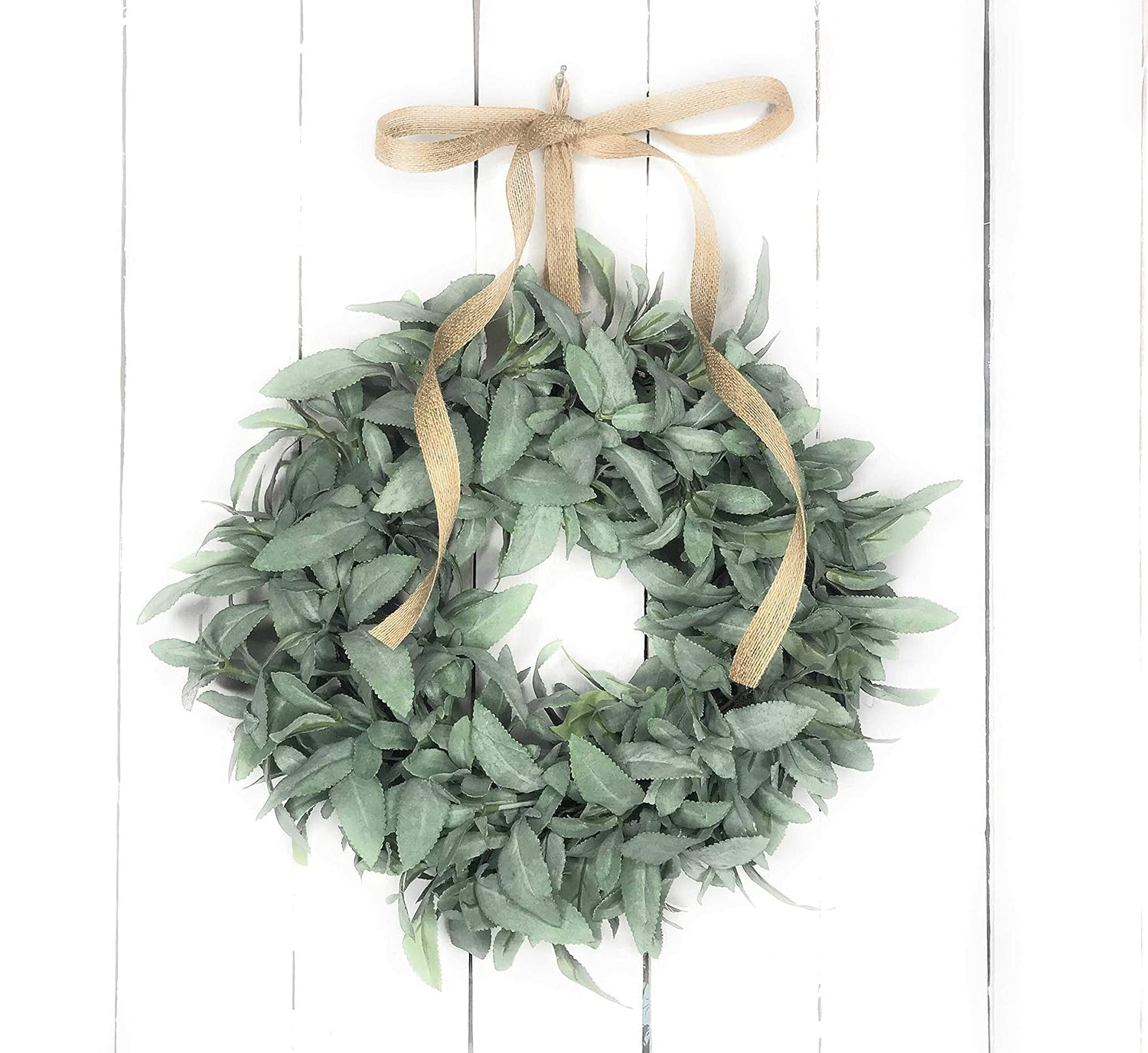 Amazon Com Small Sage Wreath Mini Kitchen Herb Accent Greenery