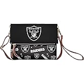 FOCO NFL Team Logo Printed Collection Foldover Purse Handbag Bag Tote