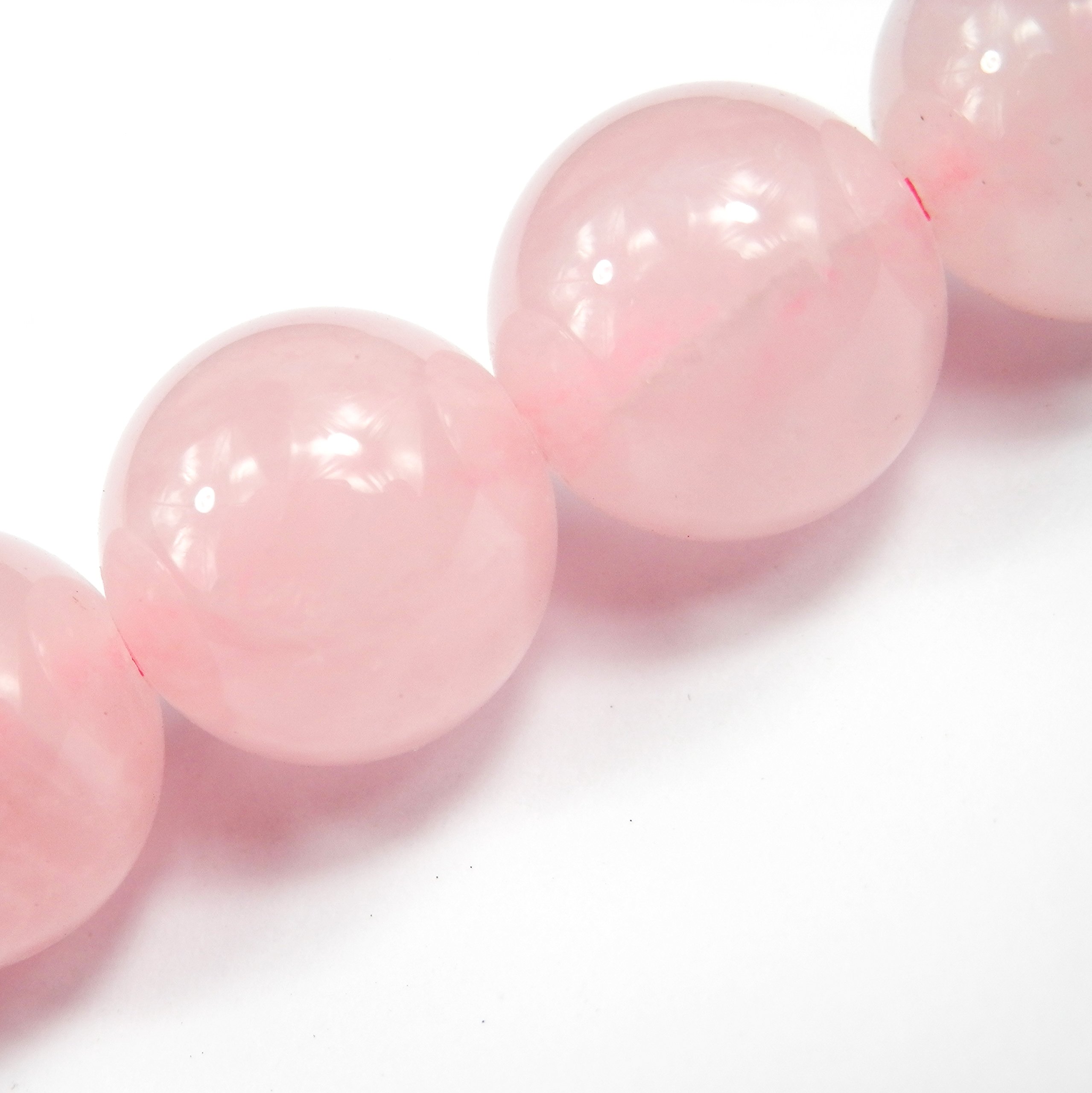 Fukugems Gemstone Beads for Jewelry Making, Sold per Bag 5 Strands Inside (Rose Quartz, 6mm)