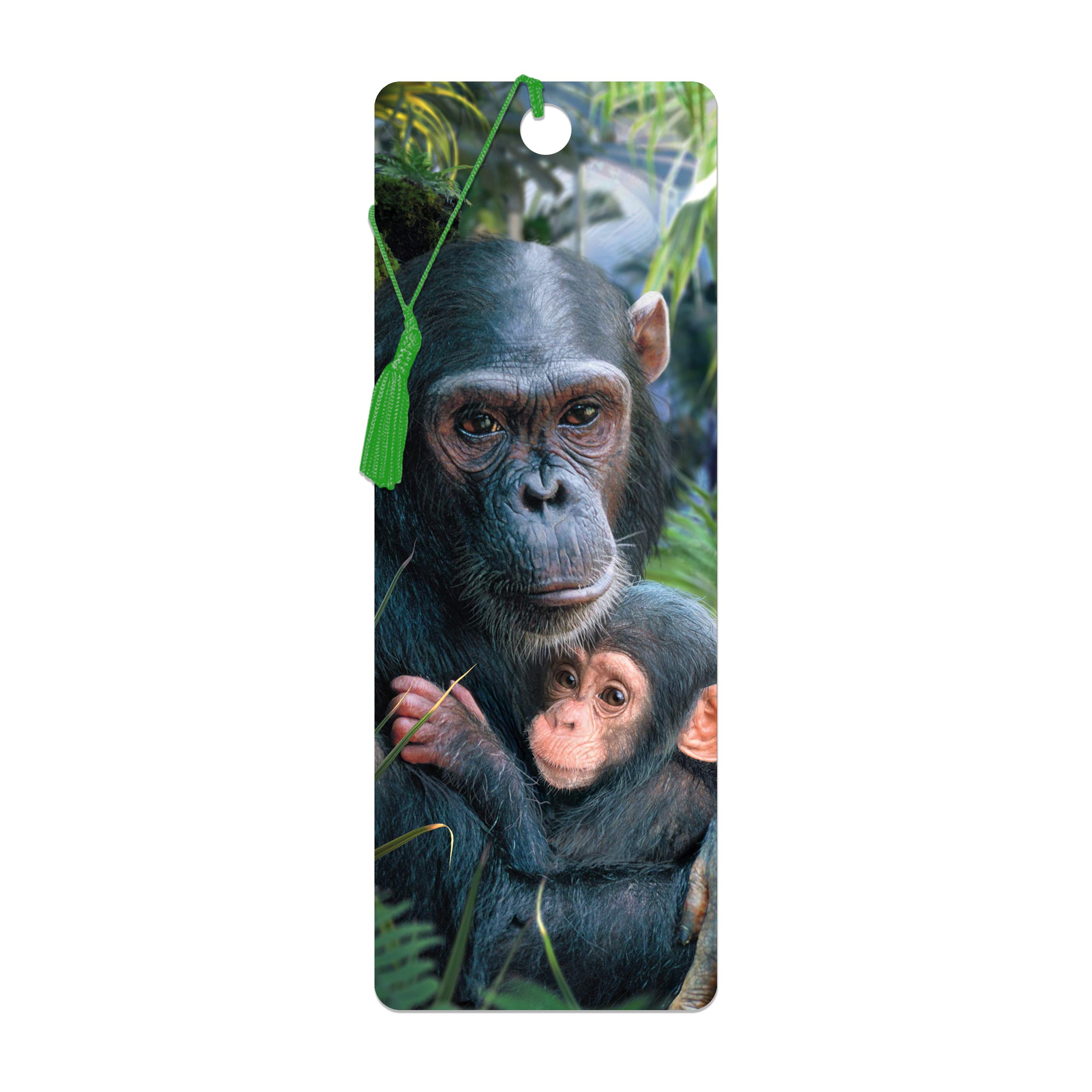 3D LiveLife Bookmark - Cute Cuddles from Deluxebase. Cute Lenticular Monkey Page Marker. Animal Themed Accessories for Book Lovers. Small Gifts for Men, Women, Writers and Teachers.