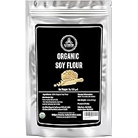 Naturevibe Botanicals Organic Soy Flour, 1lb | Non-GMO and Gluten Free | Source of Protein and Iron