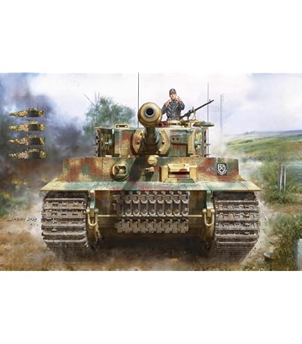 Amazon.com: Takom 2199 1/35 TIGER I LATE w/ZIMMERIT Sd.Kfz.181 Pz