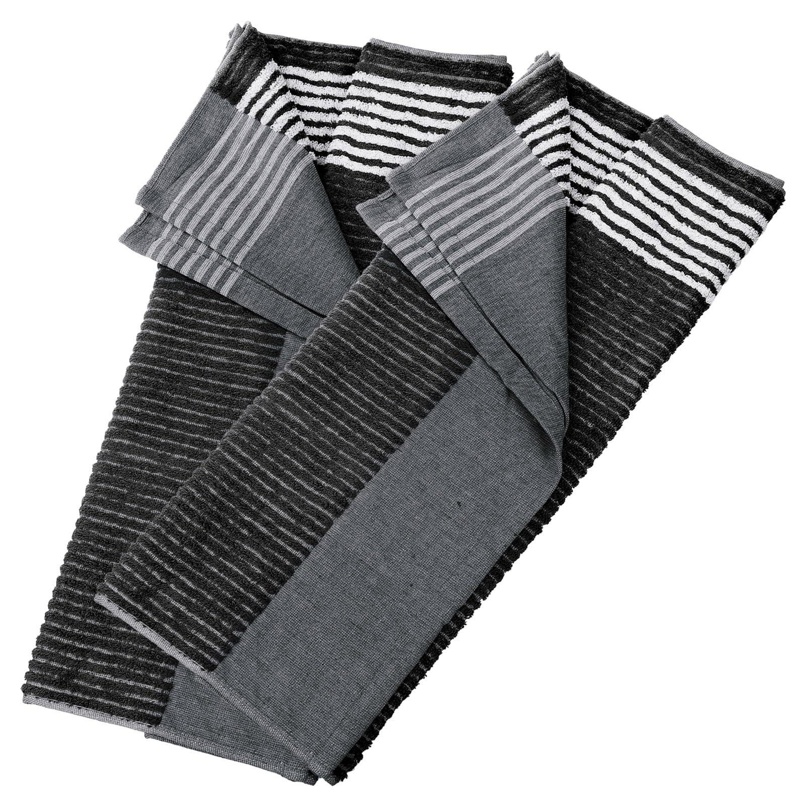 PATIKIL Large Caddy Towel 22" x 44", 2 Pcs Caddie Style Golf Towels Cotton Camping Towels for Golf Bags Golfers Tour Player Club, Black-White