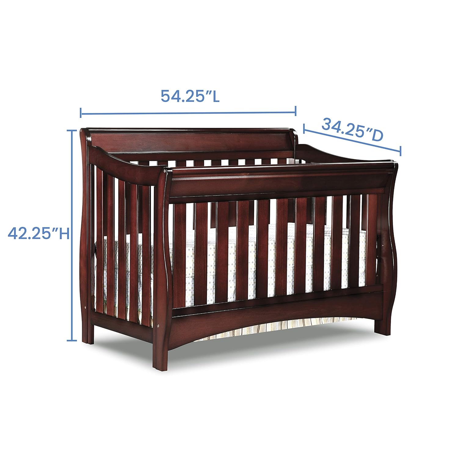 delta cherry wood crib