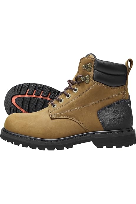 Steel Toe Work Boots for Men Waterproof 
