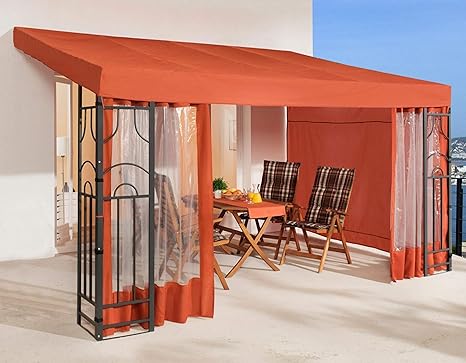 QUICK STAR Anbau Pergola Romana 3x4m Terra