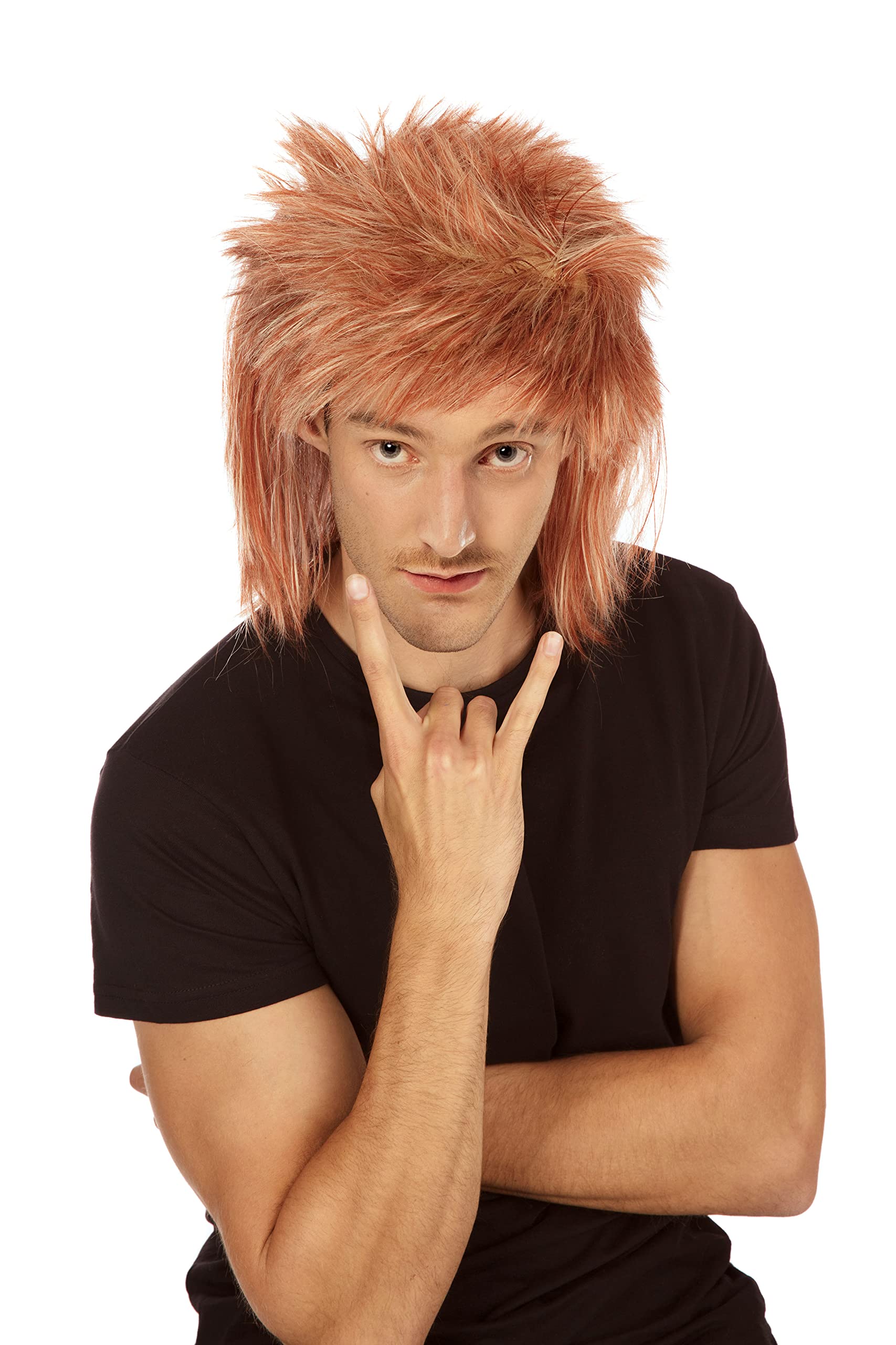 Bristol Novelty BW712 Shaggy Wig, Ginger, One Size
