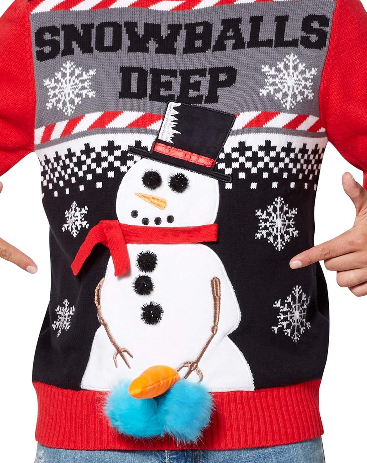 snowballs deep christmas sweater spencers